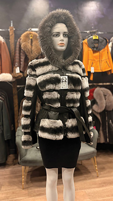 haina din blana naturala cluj