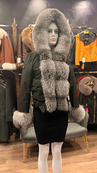 haina din blana naturala cluj