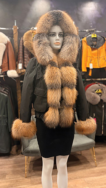 haina din blana naturala cluj