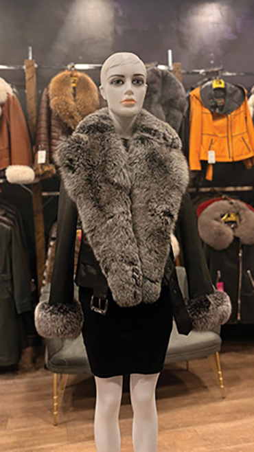 haina din blana naturala cluj