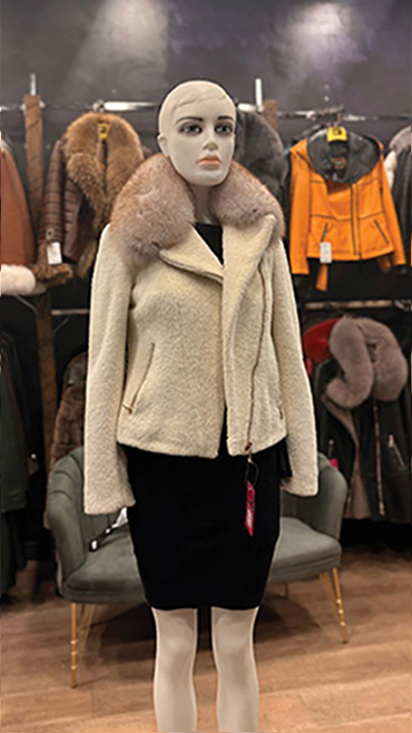 haina din blana naturala cluj