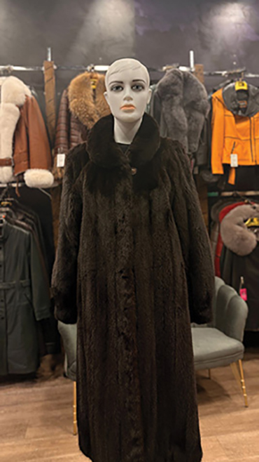 haina din blana naturala cluj