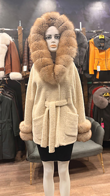 haina din blana naturala cluj