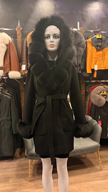 haina din blana naturala cluj