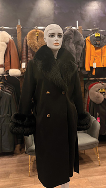 haina din blana naturala cluj