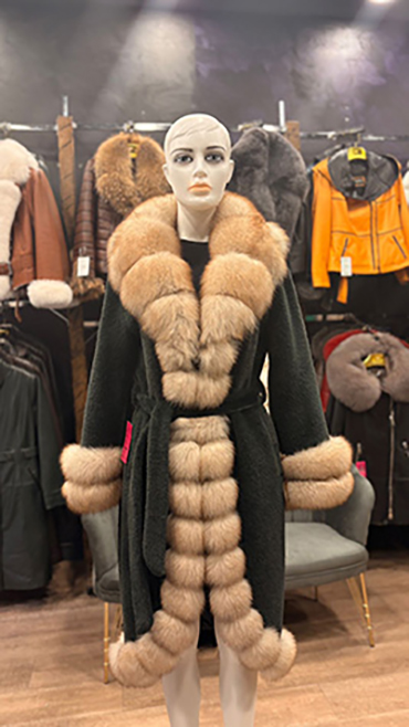 haina din blana naturala cluj