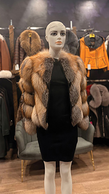 haina din blana naturala cluj