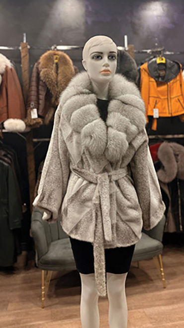 haina din blana naturala cluj