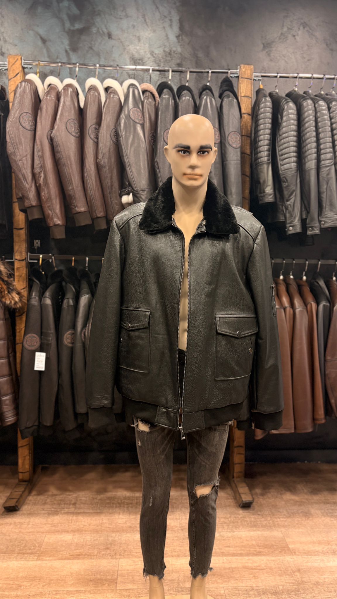 haina din piele naturala cluj