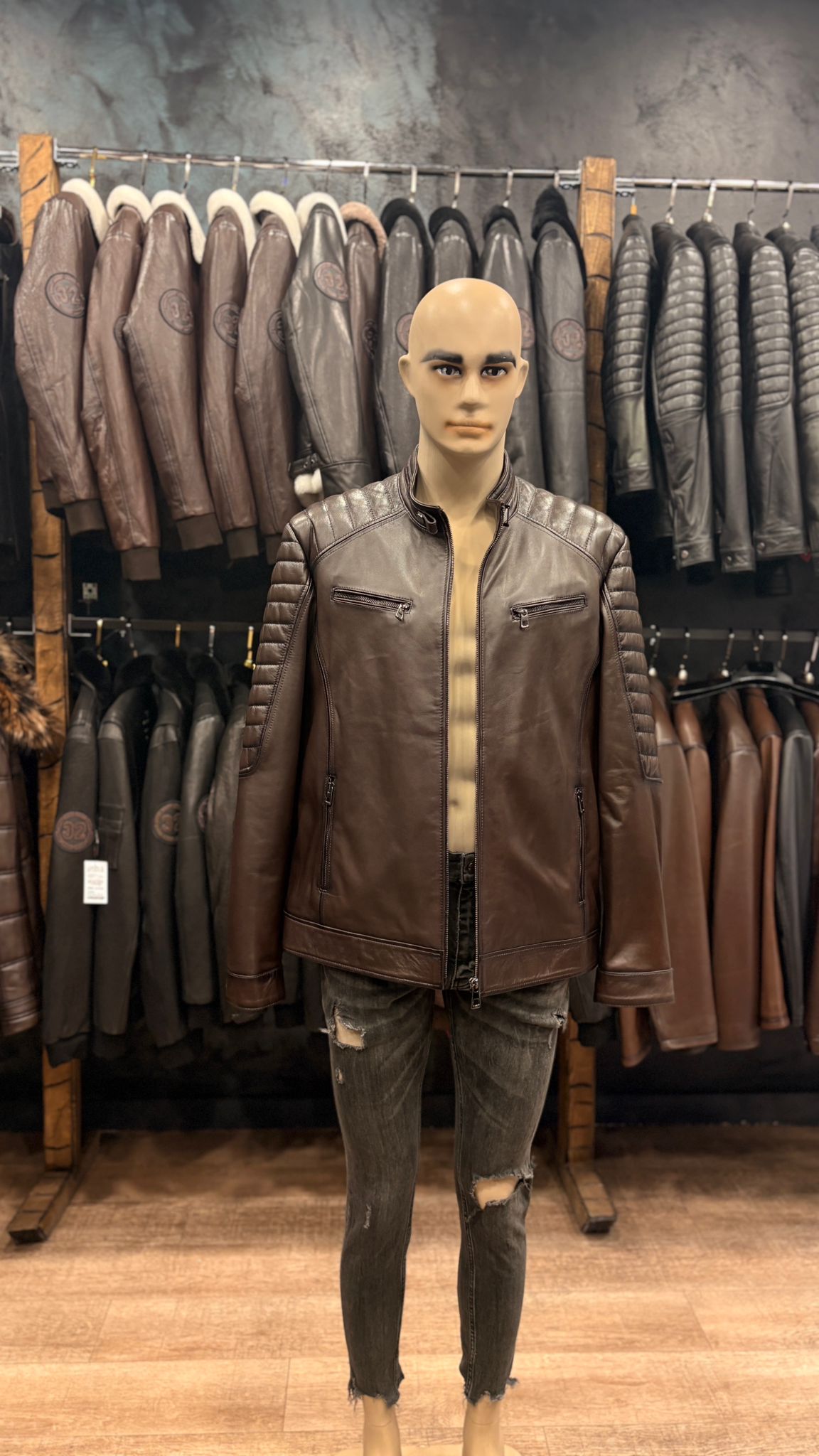 haina din piele naturala cluj