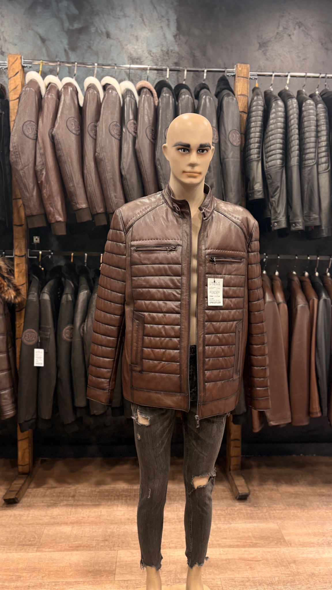 haina din piele naturala cluj