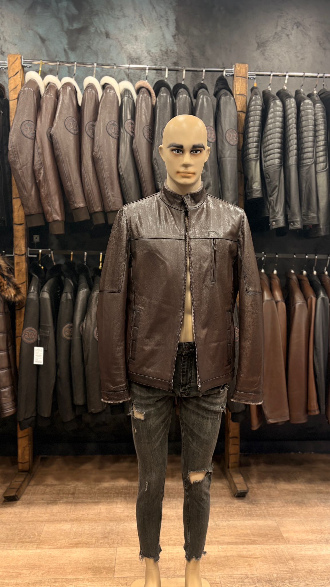 haina din piele naturala cluj