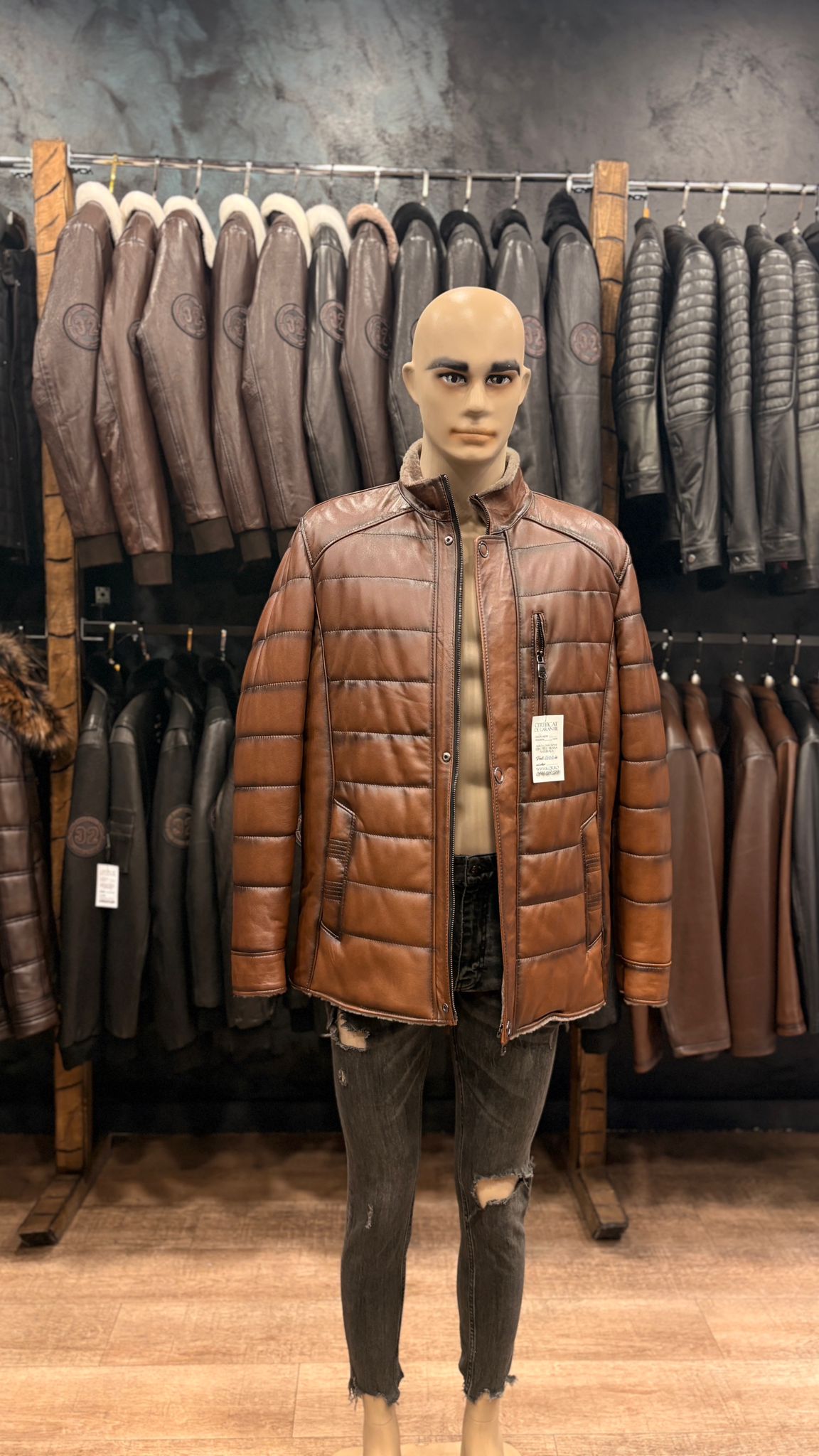 haina din piele naturala cluj