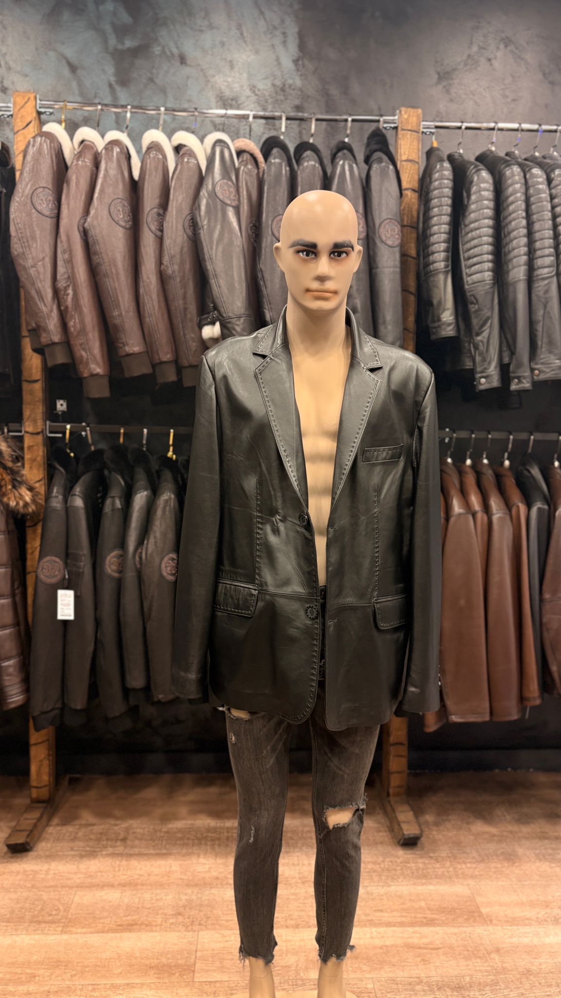 haina din piele naturala cluj