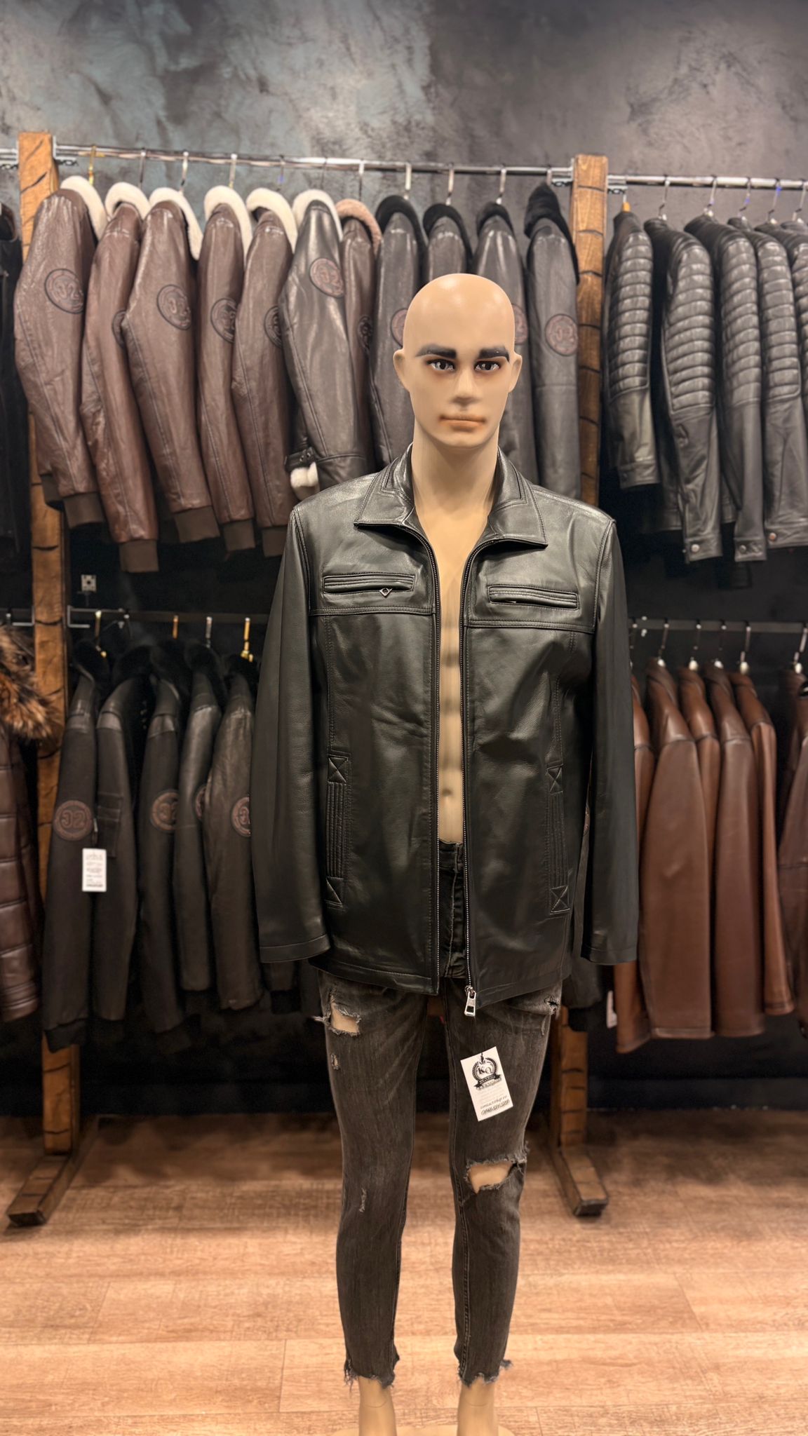 haina din piele naturala cluj