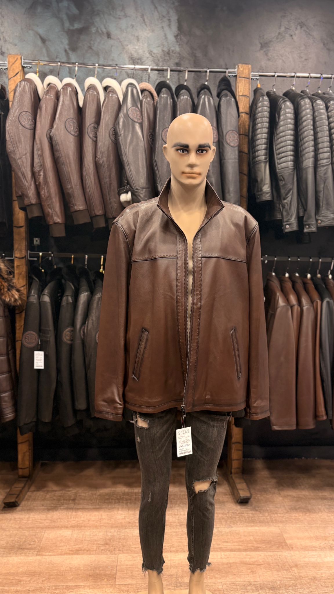 haina din piele naturala cluj