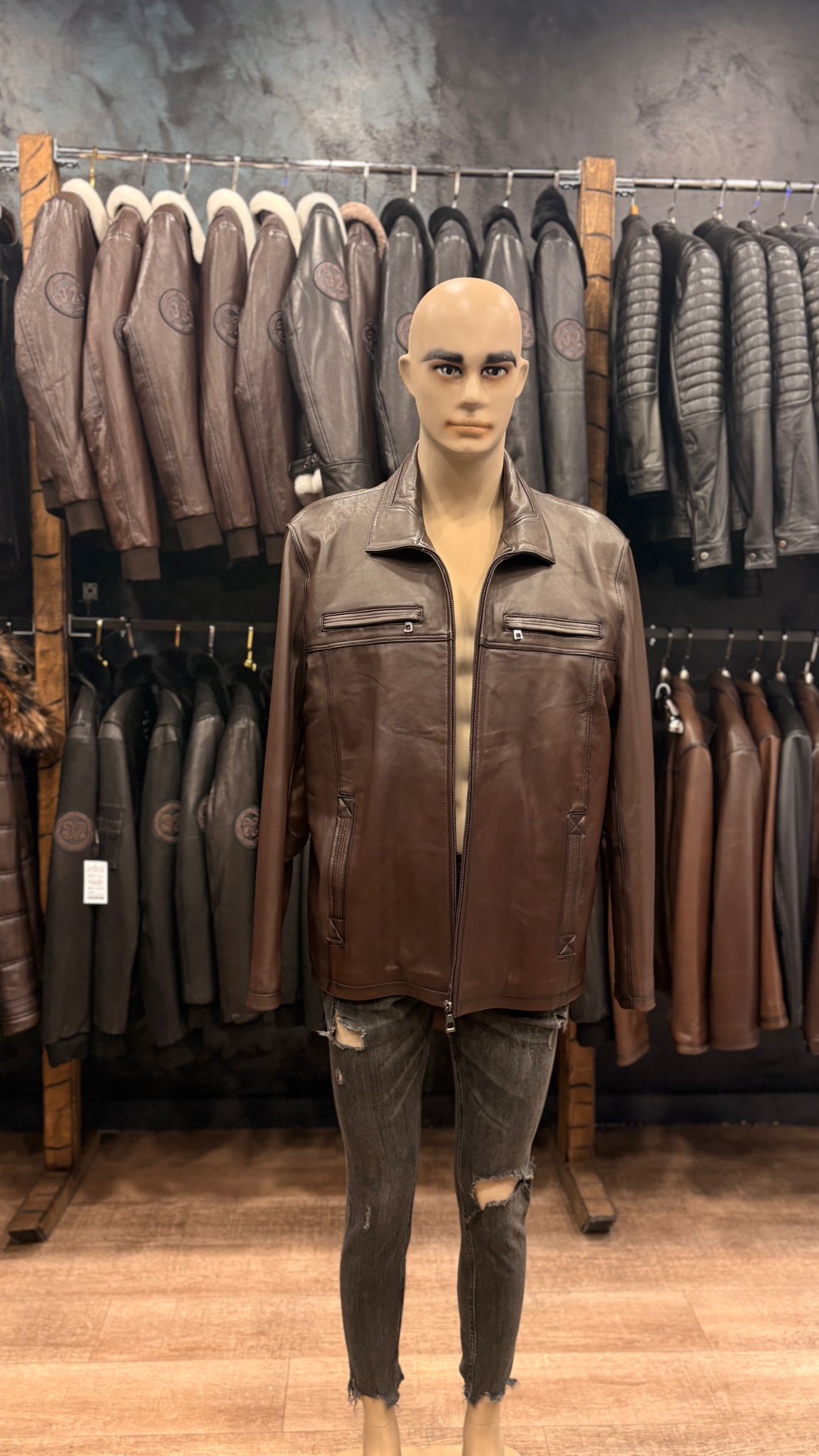 haina din piele naturala cluj